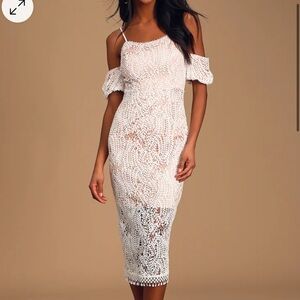NWT Lulus Entranced by You Cold Shoulder Bodycon Dress